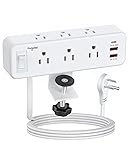 Desk Clamp Power Strip with PD 20W USB C, Desktop