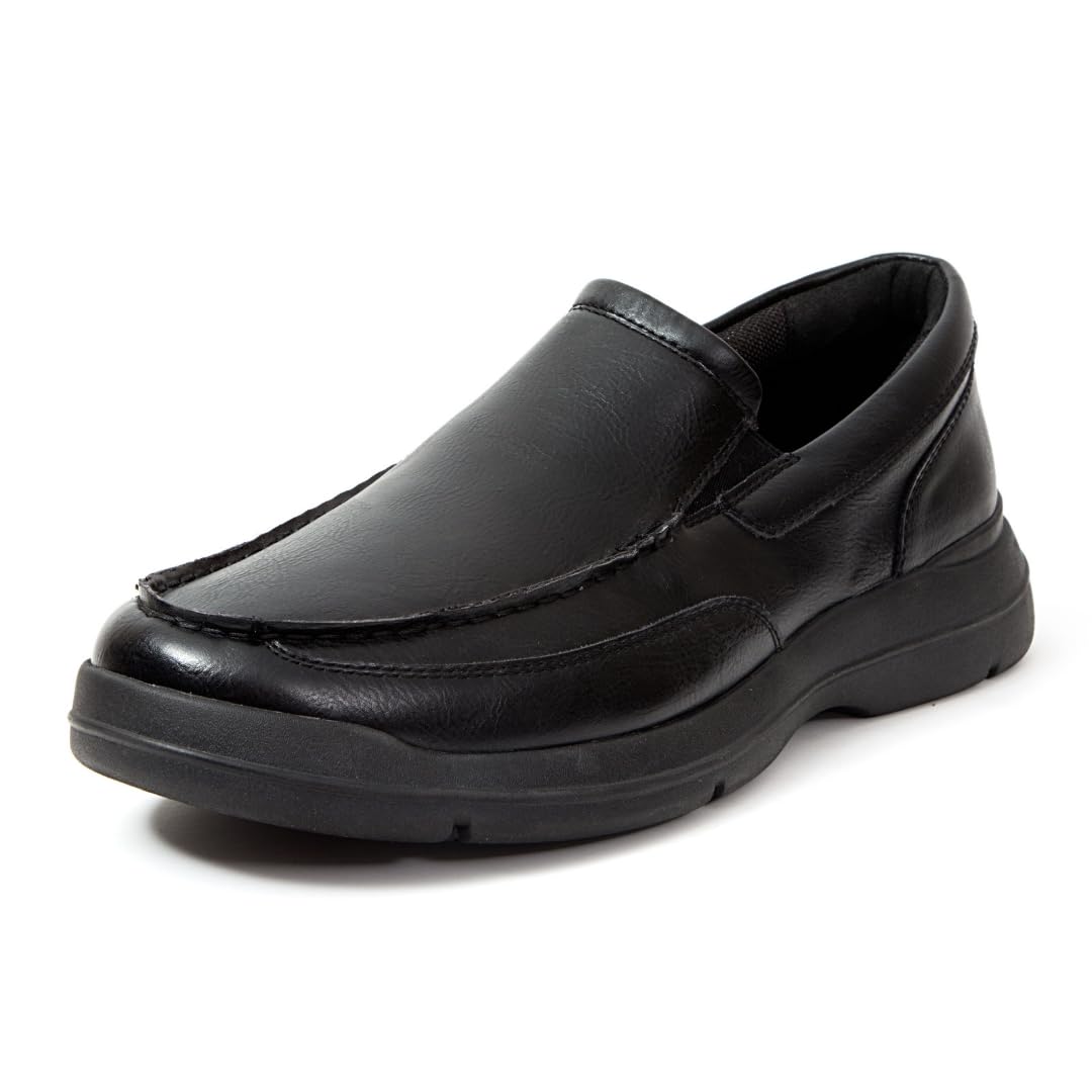 Deer Stags Men’s Spartan Loafer, Black, 10