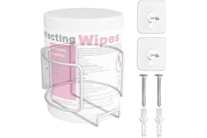 Versatile Wall-Mount Wipes Holder for Cleaning Wipes - Easy Installation, Ideal for Home, Office, and More - No Wipes Include