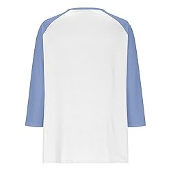 Henley Shirts for Women Y2K Contrast Color Block