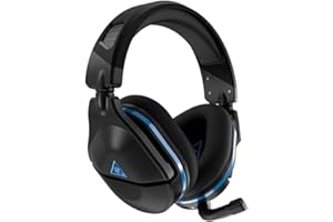 Turtle Beach Stealth 600 Gen 2 Wireless Gaming Headset for PS5, PS4, PS4 Pro, PlayStation, & Nintendo Switch with 50mm Speakers, 15-Hour Battery life, Flip-to-Mute Mic, and Spatial Audio - Black