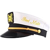 Bachelor Party Captain's Hat - Groom to Be Nautical Bachelor Hat | Funny Accessory Boats n' Hoes Bridal Shower