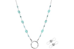 HONGEELY Glasses Holder Chain Loop Eyeglasses Necklace Ring for Women Reading Glasses Sunglasses Necklace for Men