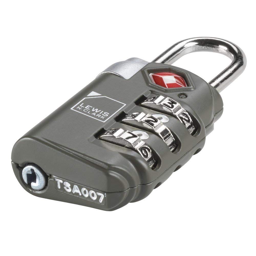 TSA-Accepted Luggage Locks with TravelSentry: 3-Dial Combination Lock + 48