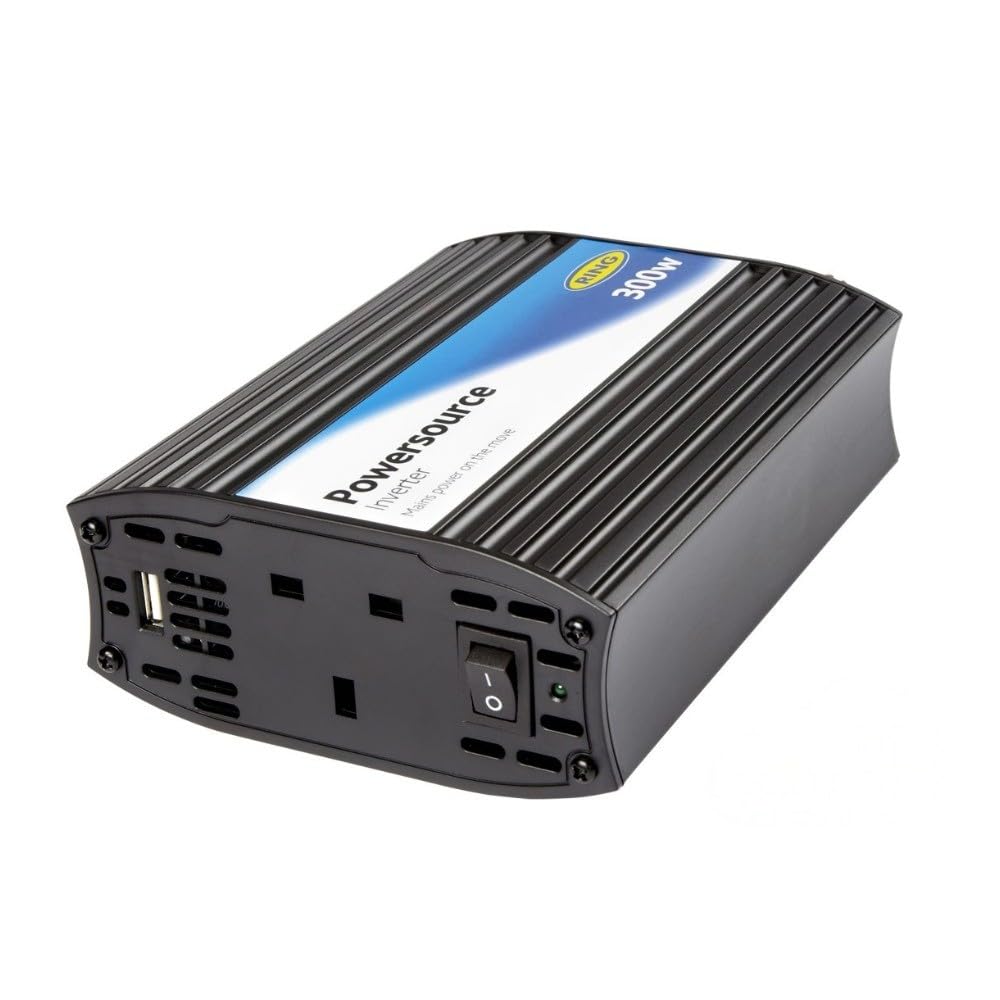 RING 300W Power Source Compact Inverter With USB - Ideal For Charging Smartphones & Tablets