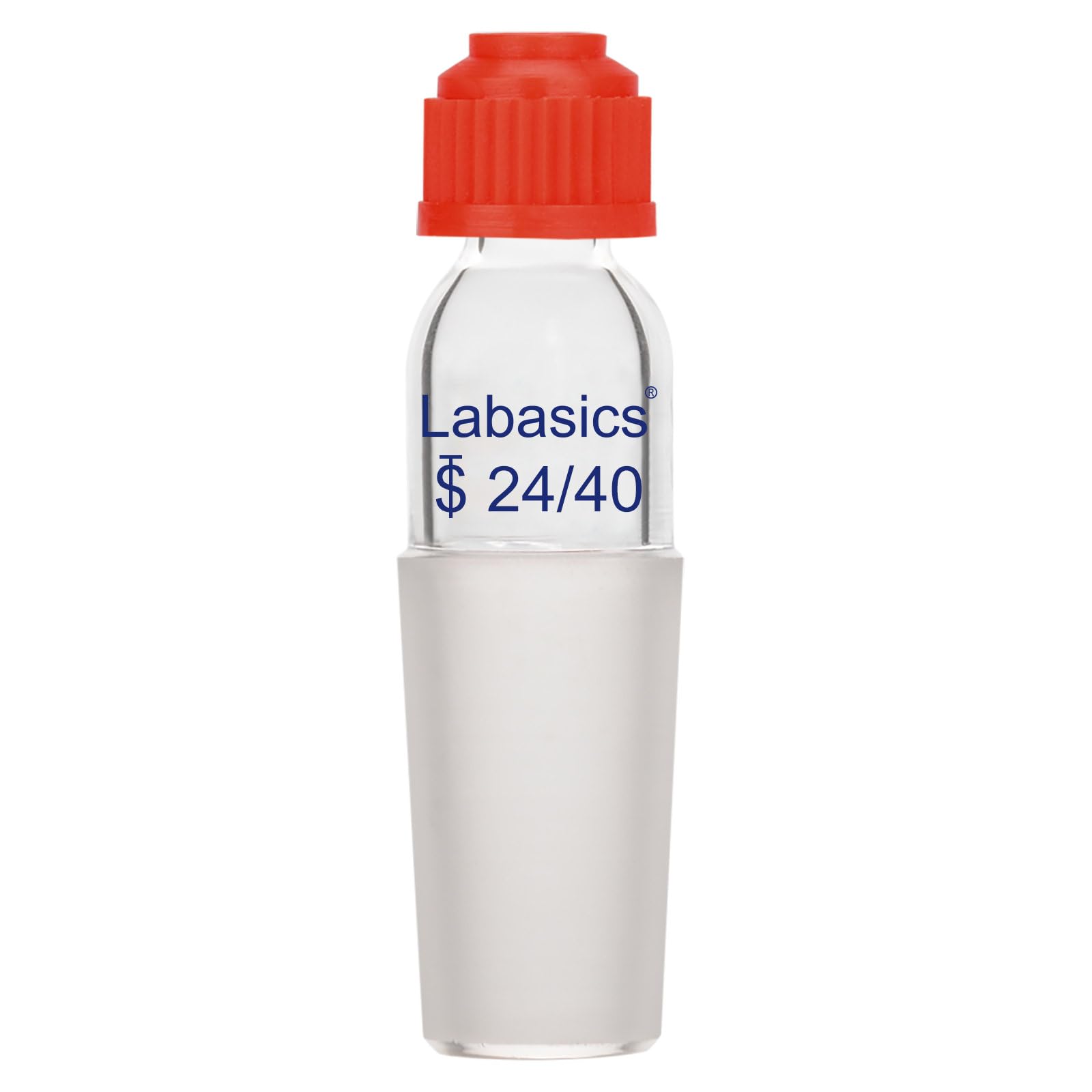 Labasics Thermometer Inlet Adapter with 24/40 Inner Joint, 80mm Height, for Distillation Apparatus