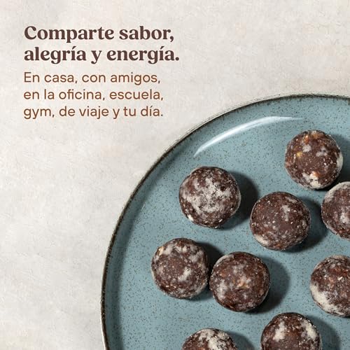 Dat Snack Bolas de Energía de Dátil con Cacao, Coco y Almendra, Snack Saludable Sin Azúcar Añadida, Solo 5 ingredientes con Proteína Vegetal y Fibra (3 Pack, 360g total)