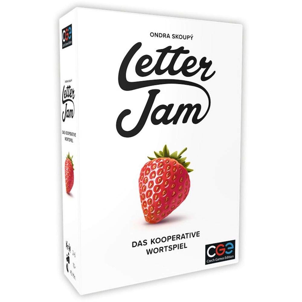 Czech Games Edition CGE Letter Jam - Cooperative Word Game - Funny Party Guessing Game for the Family - German - 2-6 Players - From 10 Years