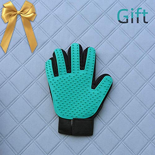 Pefirst Washable Pee Pads for Dogs +Free Grooming Gloves, Puppy Pads Reusable Dog Training Pads Super Absorbing Non-Slip for Crate, Playpen, Pee Tray (23.6\