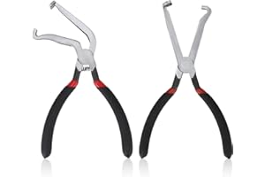 2pcs Electrical Disconnect Pliers for Car, Metal Fuel Line Petrol Clip Connector, Spark Plug Disassembly, Automotive Quick Di