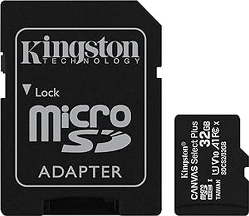 Kingston Canvas Select Plus microSD Card 32GB Class 10 SD Adapter Included