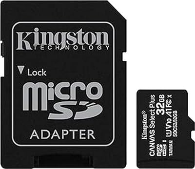 Kingston Canvas Select Plus microSD Card 32GB Class 10 SD Adapter Included