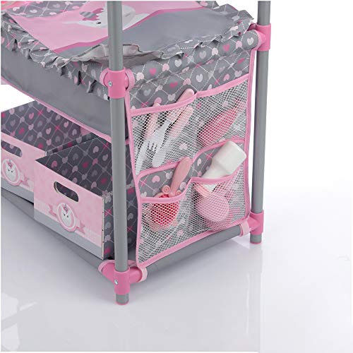 Hauck Unicorn Twin Doll Stroller with Twin Care Center Featuring Bunk