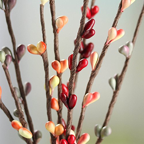 Factory Direct Craft Group of 12 Hand Wrapped Petite Pip Berry Sprays for Home Decor, Primitive Accenting and Creating (Tutti Frutti)