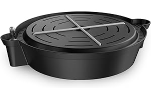 AC Infinity Self-Watering Fabric Pot Base, 4-Pack Auto-Irrigation Water Delivery System with Reservoir Meter, Elevated Plant Saucers for Use in Indoor Grow Tents, Greenhouses, and Outdoor Gardens