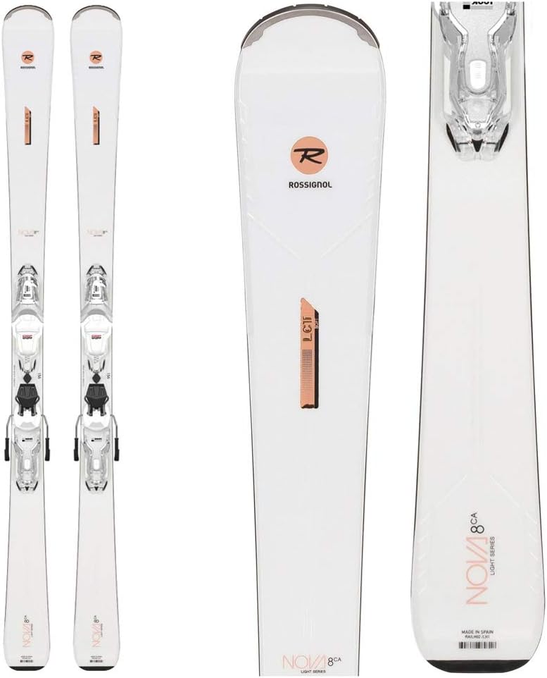 Ski Rossignol Nova 8 CA 142cm + Fixations Look 11 - Femme Débutant