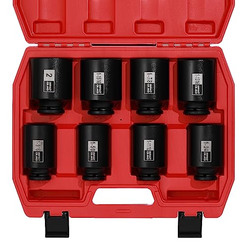 EMENTOL Impact Socket Set 1-9/16 to 2 Inch