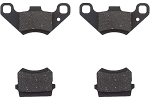 WELANDYA 2 Pairs Brake Pads Compatible with 50cc 70cc 90cc 110cc 125cc 150cc 200cc 250cc ATV Go Kart Pit Dirt Bike Mini Quad Quad Bikes Dune Buggy 4 Wheeler Sandrail Taotao SunL JCL NST Coolster