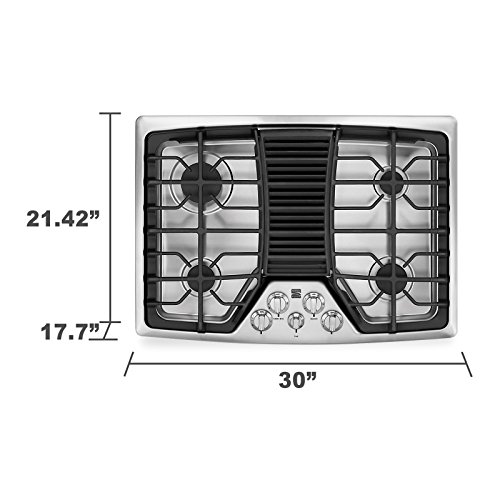 Kenmore Elite 31113 30" Gas Downdraft Cooktop in Stainless Steel