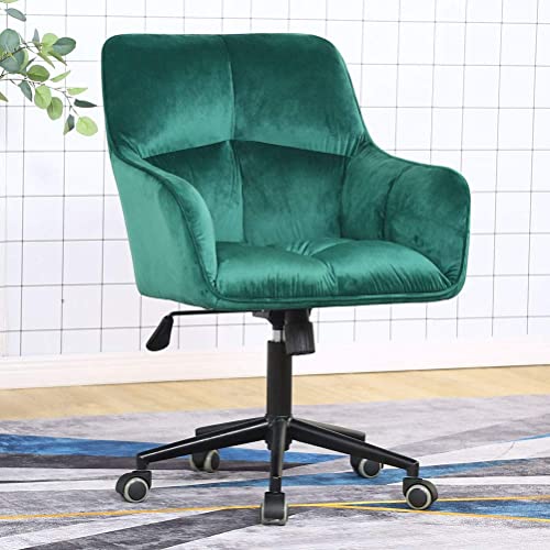 Modern Home Office Desk Chairs 360°Swivel,Velvet Upholstery,Larger