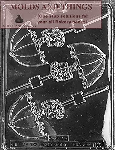 Photo 1 of Baby shower Umbrella lolly Chocolate Candy Mold With Copywrited candy Making Instruction