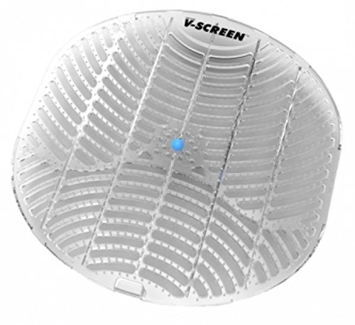 Vectair Systems BCV163-GN V Urinal Screen, Green Cucumber Crush, Transparent Light Grey (Pack of 12)