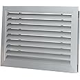 tonchean Door Vents for Interior Doors Two Sided, 20” x 12” Door Louver Vent Aluminum Louvered Door Vent White Door Air Vent Grille for Bathroom Garage Cabinet