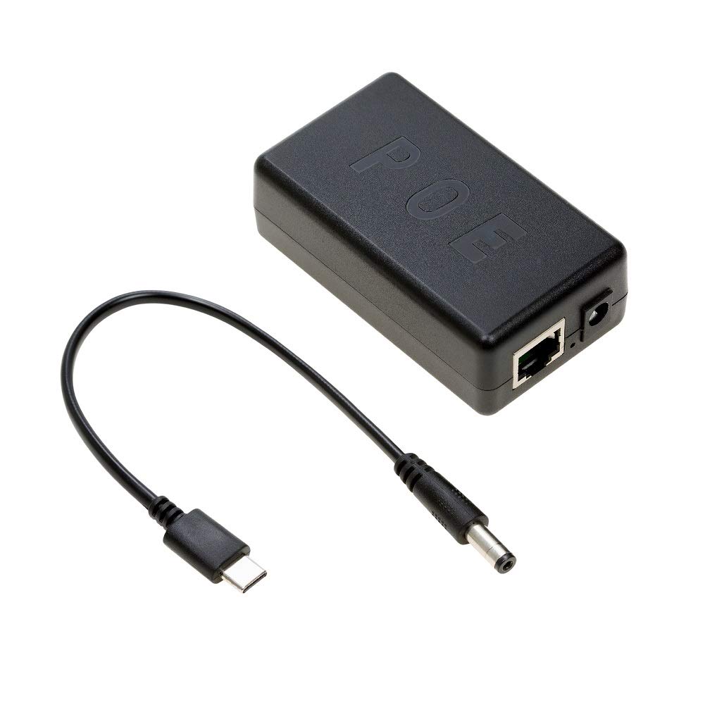 UCTRONICS USB-C PoE Splitter Gigabit, PoE to USB-C 5V/4A Power Supply for Raspberry Pi 4 and More, 802.3at Power Over Ethernet to USB Type-C Adapter