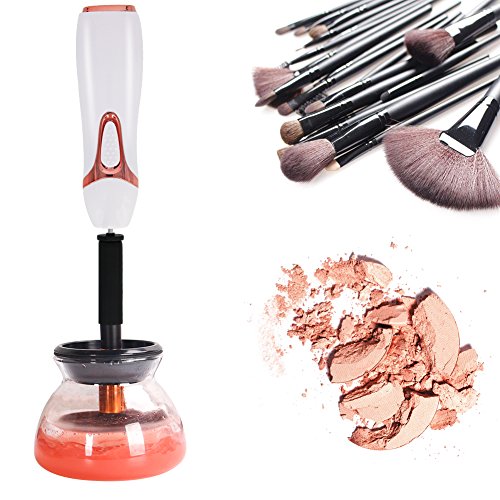 Automatic Makeup Brush Cleaner and Dryer Machine Electronic Spinning Deep Clean Brush Washing Tools with 8 Rub