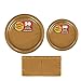 Party Avenue Serves 50 | Big Party Pack Gold 50-Set (Dinner Plates, Dessert Plates, Luncheon Napkins) Bundle-Pack | Complete Party Pack | Graduation parties, Birthday parties, Festivals, Gold Theme