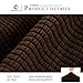 CHUN YI Stretch Couch Cushion Cover Suitable for 3 Settee, Sofa Seat Slipcover with Spandex Jacquard Fabric(Large,Chocolate)