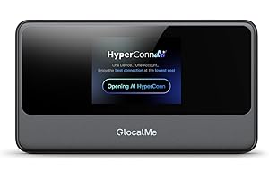 GlocalMe MeowGo G40Pro 4G Portable WiFi Hotspot for Travel in 200+ Countries, Upgraded 4G+ Mobile Hotspot Device with AI Hype