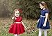 Lilax Little Girls' Flocked Occasion Dress with Shimmer Belt