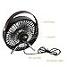 USB Desk Fan, EasyAcc 4 Inch USB Mini Table Fan Easy Cleaning Electric Portable Fan 3 Blades With Leather Handle Personal Fan ON/OFF Adjustable fit all USB Device For Office Home Desktop Table - Black