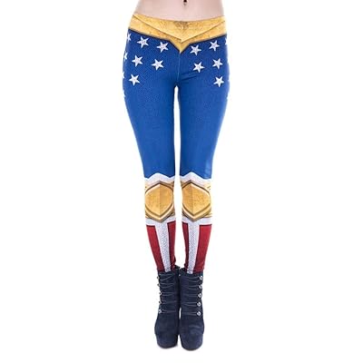 Mujer Legging Color Digital estampado tobillo el&aacute;stico Tights Danza, Yoga, Ejercicio y Casual