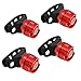 Lumintrail LTC-15 LED Bike Tail Light Waterproof High Intensity Cycling Rear Safety Taillight Batteries Included (4-Pack)