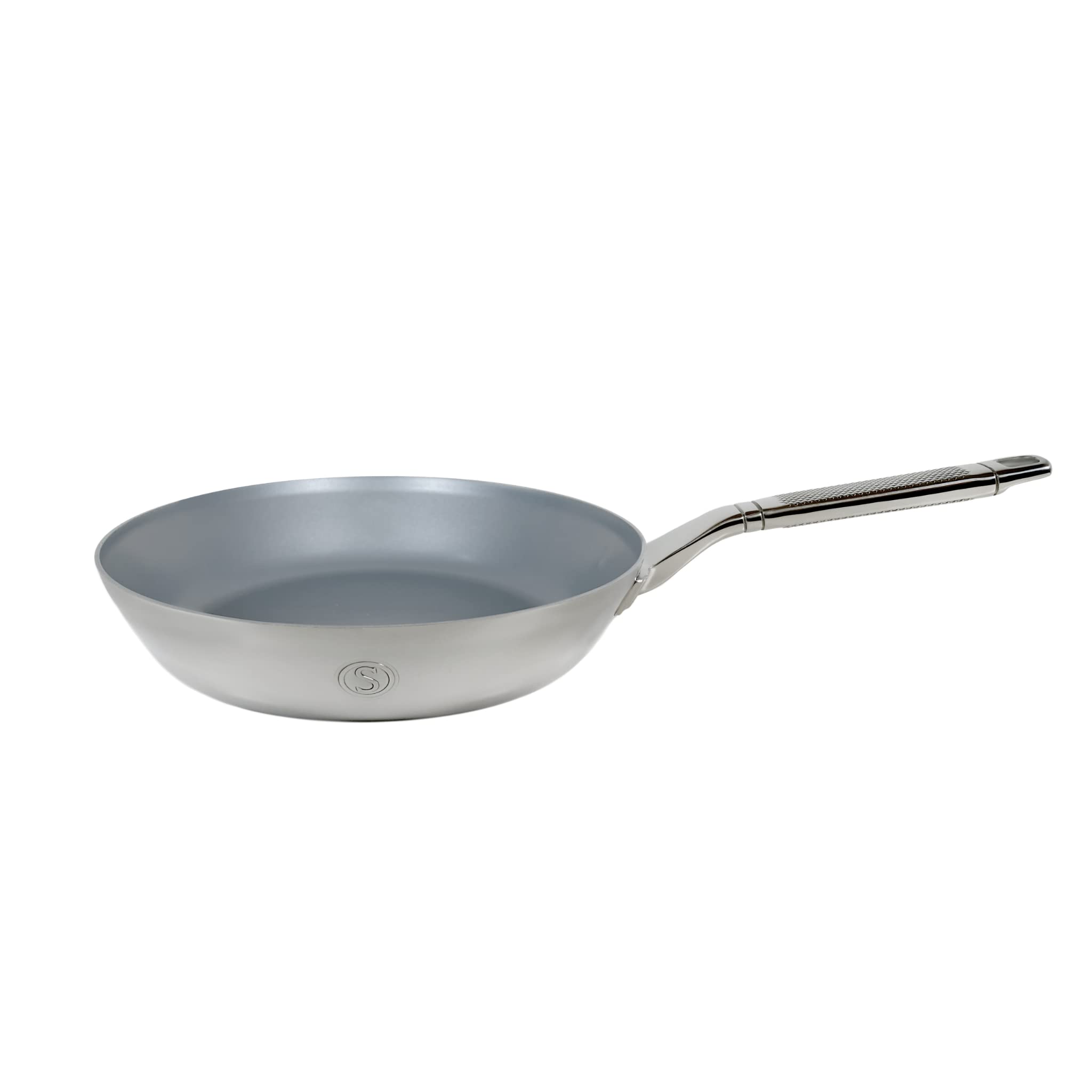 SAVEUR SELECTS 25cm Tri-ply Stainless Steel Non-Stick Frying Pan | Fully Clad, Induction Compatible, Oven Safe - Voyage Series