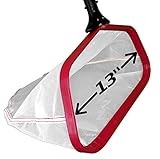 ProTuff 13" Spa Silt Net - Unlimited Free Replacement Guarantee - Heavy Duty Fine Mesh Silt & Sand Skimmer Cleans 3X Faster Than Vacuum - 14 inch Leaf Rake Bag for Pollen, Gnats