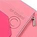 GOPEO of Course Holographic Glitter Server Book for Waitress and Waiter Zipper Pocket 8x5 Organizer Wallet | 10 Money Pockets | Original 2 Tone Interior | Cute Fits Aprons (Power Pink)