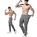 Gerlobal Men's Joggers Sweatpants Workout Running Gym Pants with Zipper Pockets