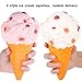 2pc Jumbo Squishies Set Rainbow Ice Cream Cone Scented Slow Rising Squeeze Squishies Toy Stress Relief Decorations Toy Great Gift for Adults and Kids, Party Birthday Toys