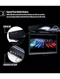 XTRONS - Reproductor de DVD con pantalla panorámica digital HD de 15,6 pulgadas, para coches, caravanas, techo, coche, coche, coche, color blanco