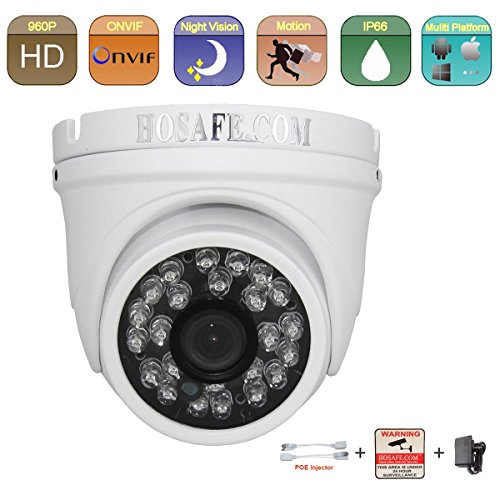 HOSAFE 13MD4 HD IP Camera Outdoor 1.3MP 1280x960P Night Vision ONVIF H.264 Motion Detection Email Alert Remote View Via Smart Phone/Tablet/PC