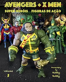 Livro AVENGERS + X MEN: super-heróis (VINGADORES + X HOMENS: SUPERFÍCIES FIGURAS DE AÇÃO Livro 5)