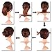 Polytree Women Hair Bun Maker French Twist Hair Fold Wrap Snap