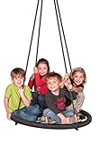 M & M Sales Enterprises Web Riderz Outdoor Swing N' Spin- Safety Rated to 600 lb, 39 inch Diameter, Adjustable Hanging Ropes, Ready to Hang and Enjoy as a Family