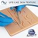 Starlight Med Suture Practice Kit - Complete 31 Piece Medical Suture Kit - Large Silicone Training Pad with 16 Pre-Cut Wounds, 5 Piece Professional Tool Kit, 20 Premium Sutures and 4 Scalpel Blades