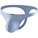 DKEGIFF Mens Thong Underwear Sexy G String Stretchy All Day Comfort Male Lingerie Solid Bikini T Back Pants