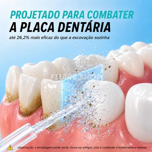 Irrigador Oral & Bucal Portátil Recarregável -Tanque 300ml - Limpeza Profunda com 4 Níveis de Pressão, 4 Ponteiras, À Prova d’Água - Jato Dental Ideal para Aparelhos Ortodônticos, Implantes e Gengivas