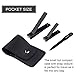 FIXBODY Nail Clippers, Black Stainless Steel Fingernail & Toenail Clippers & Nail File,Great Christmas Gift,Stocking Stuffers for Men and Women